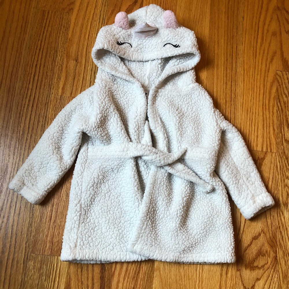 Old navy unicorn robe size 12-24 months